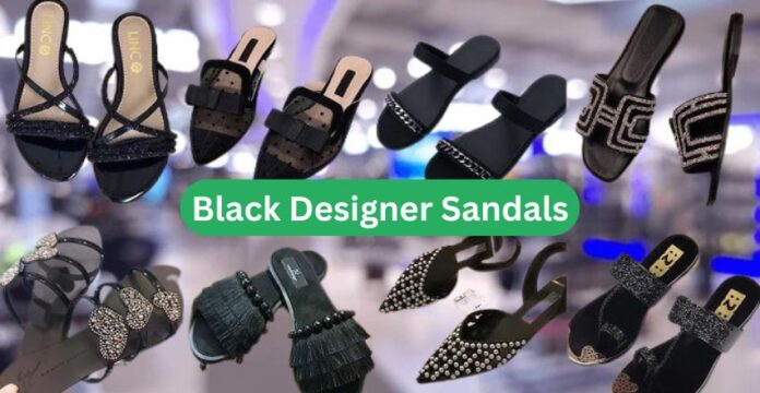 Black Designer Sandals