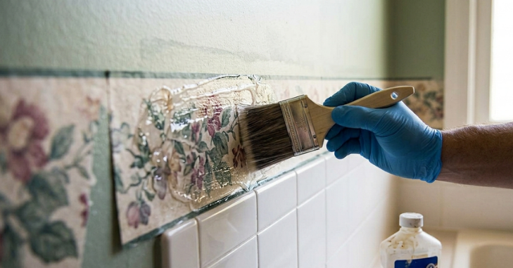 Removing Wallpaper Border in Kitchens