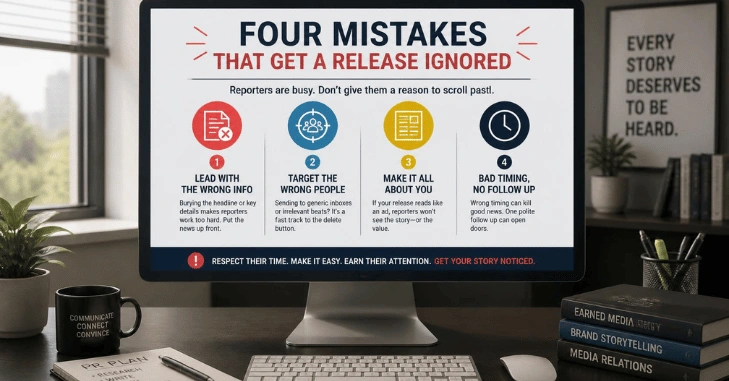 Four mistakes that get a release ignored