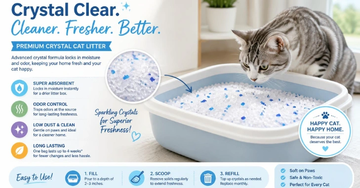 What Is Crystal Cat Litter and How Does It Work?